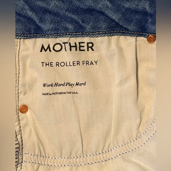 Mother The Roller Fray Work Hard Play Hard Size 14/16 - Picture 15 of 16